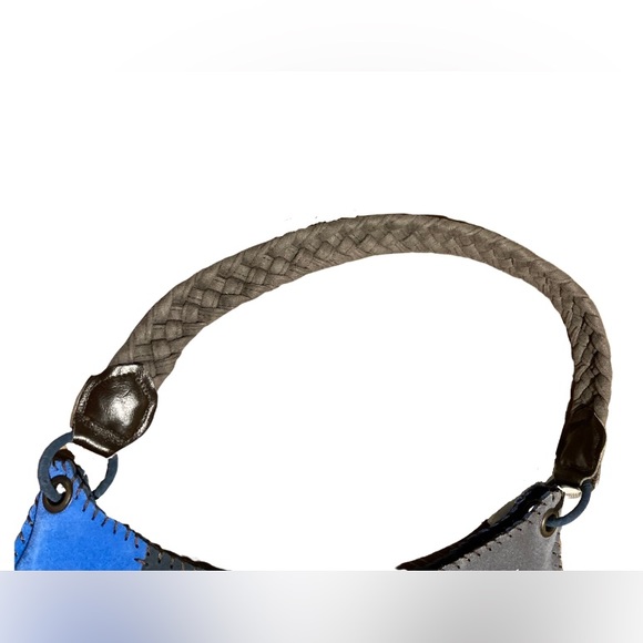 Blue Suede Patches w/ Flowers - Picture 4 of 4